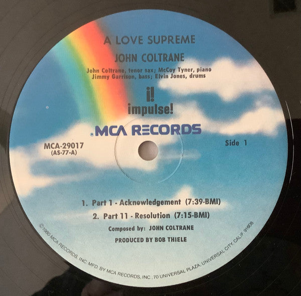 John Coltrane - A Love Supreme (Vinyl, LP, Album, Reissue, Stereo) Very Good (VG) / Very Good (VG)