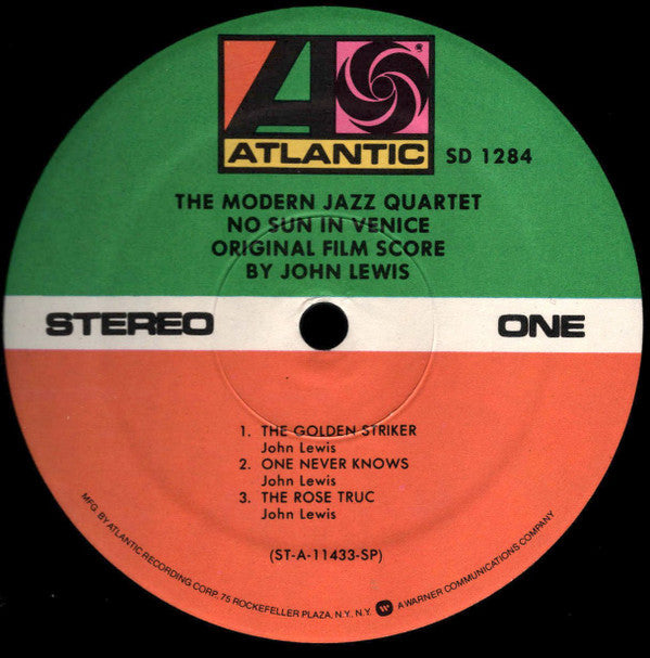 The Modern Jazz Quartet - The Modern Jazz Quartet Plays One Never Knows (Original Film Score For “No Sun In Venice”) (Vinyl, LP, Album, Reissue, Stereo) Very Good (VG) / Very Good (VG)