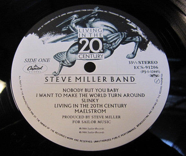 Steve Miller Band - Living In The 20th Century (Vinyl, LP, Album) Very Good Plus (VG+) / Very Good (VG)