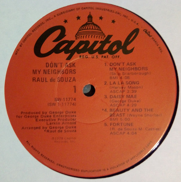 Raul de Souza - Don't Ask My Neighbors (Vinyl, LP, Album)