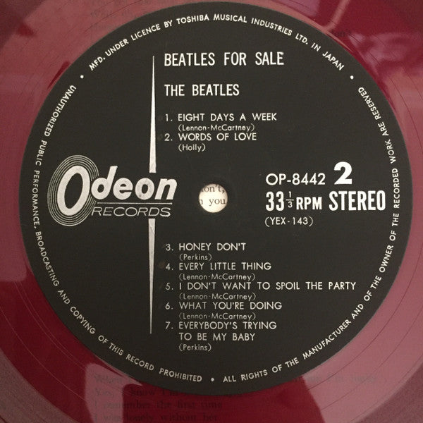The Beatles - Beatles For Sale (Vinyl, LP, Album, Reissue, Stereo) Good Plus (G+) / Very Good (VG)