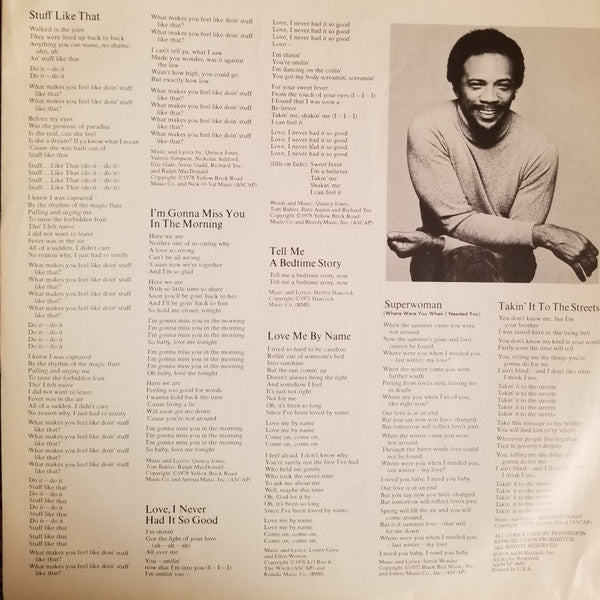 Quincy Jones - Sounds ... And Stuff Like That!! (Vinyl, LP, Album) Good Plus (G+) / Very Good (VG)