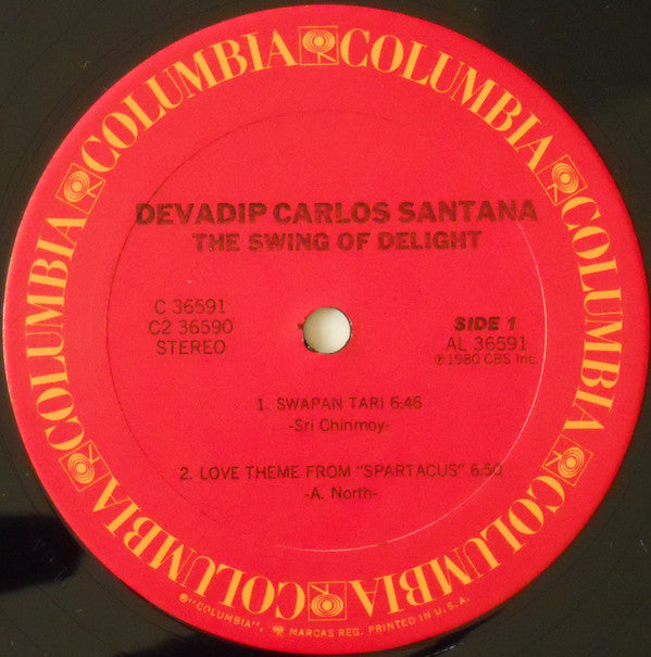 Carlos Santana - The Swing Of Delight (Vinyl, LP, Album, Stereo)