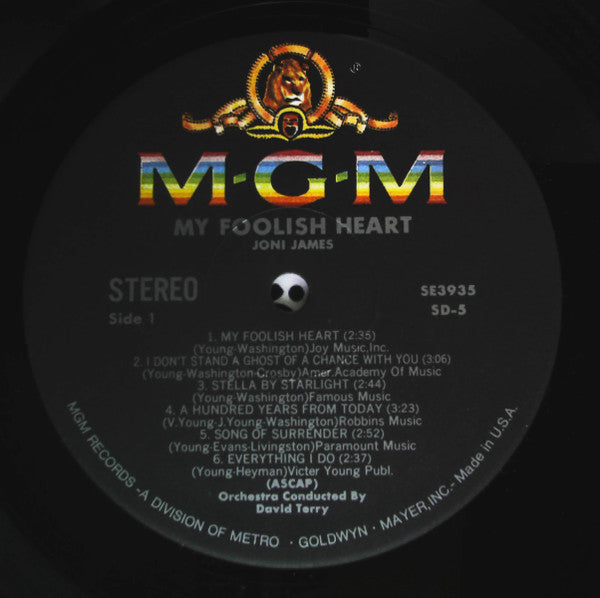 Joni James - My Foolish Heart (Vinyl, LP, Reissue, Stereo)