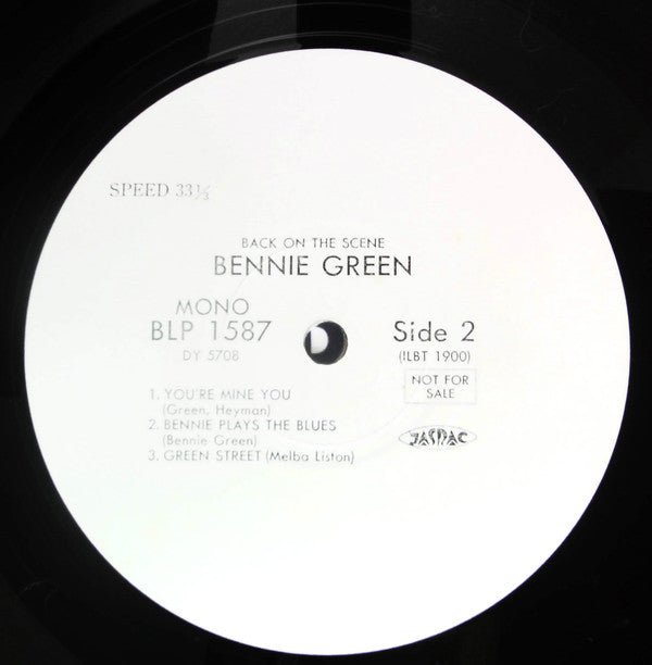 Bennie Green - Back On The Scene (Vinyl, LP, Album, Promo, Reissue, Mono) Very Good Plus (VG+) / Very Good (VG)