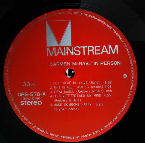 Carmen McRae - Live At Sugar Hill San Francisco (Vinyl, LP, Album, ...