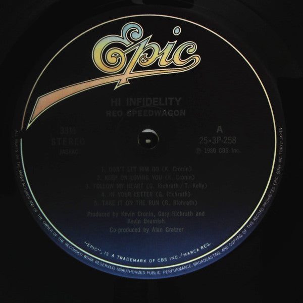 REO Speedwagon - Hi Infidelity (Vinyl, LP, Album, Repress, Stereo)