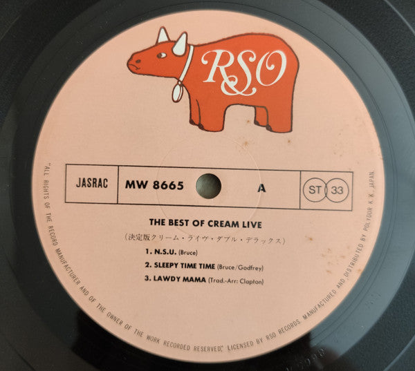 Cream (2) - The Best Of Cream Live (Vinyl, LP, Compilation, Reissue...