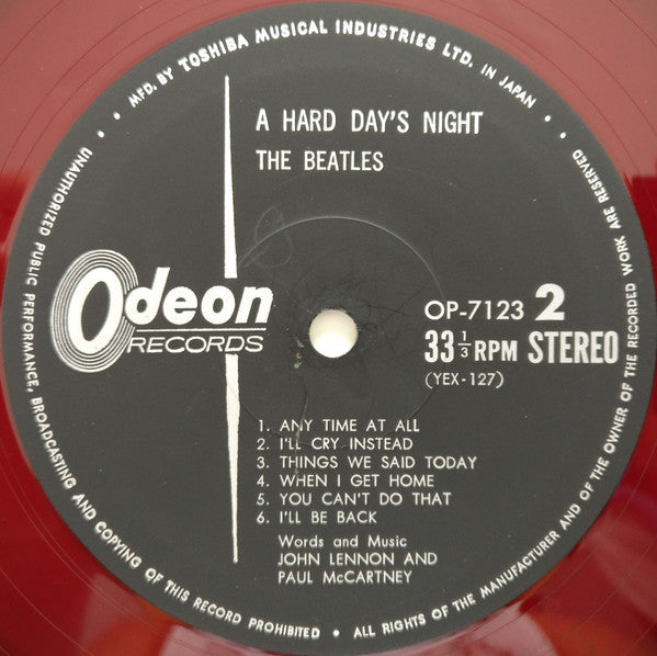 The Beatles - A Hard Day's Night (Vinyl, LP, Album, Reissue, Stereo) Very Good (VG) / Good Plus (G+)