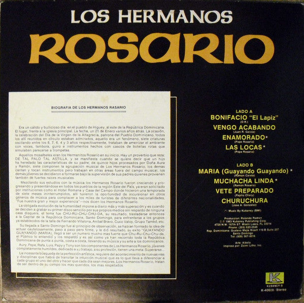 Los Hermanos Rosario - Los Hermanos Rosario (Vinyl, LP, Album, Stereo) Very Good (VG) / Good Plus (G+)