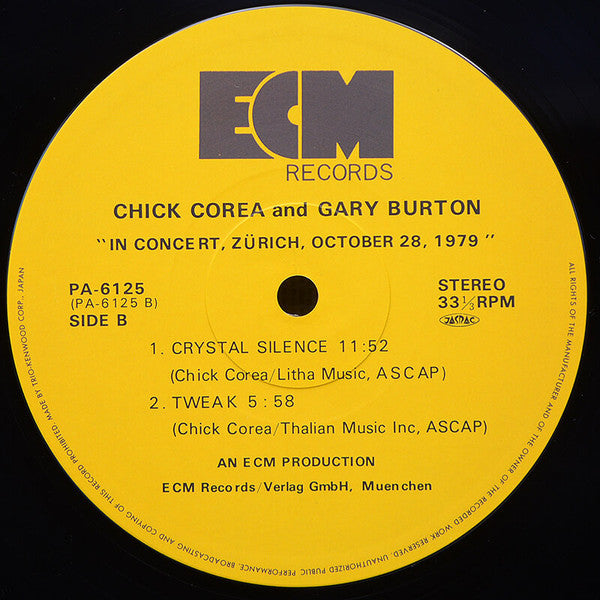 Gary Burton / Chick Corea - In Concert, Zürich, October 28, 1979 (V...