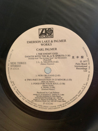 Emerson, Lake & Palmer - Works (Volume 1) (2xVinyl, LP, Album, Promo, Stereo) Near Mint (NM or M-) / Very Good (VG)