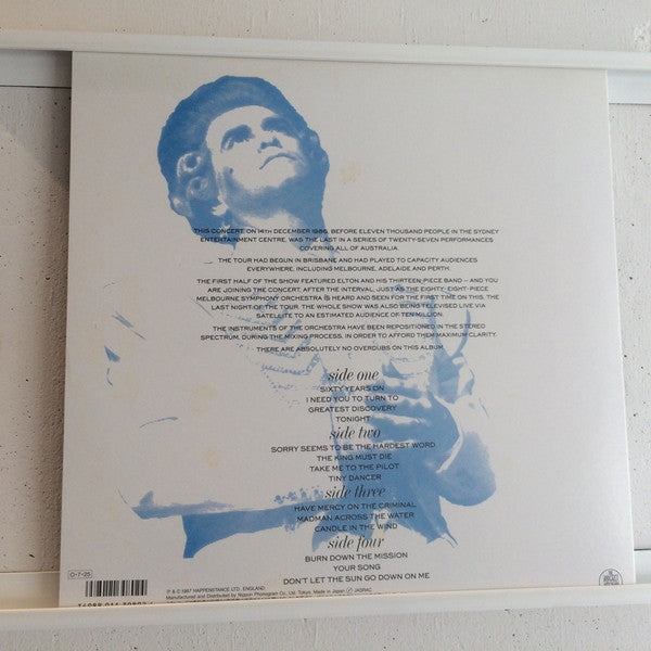 Elton John - Live In Australia With The Melbourne Symphony Orchestra (2xVinyl, LP, Album) Very Good (VG) / Very Good Plus (VG+)
