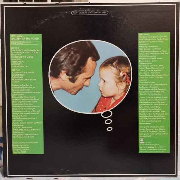 Stan Getz - Children Of The World (Vinyl, LP, Album, Stereo) Very Good (VG) / Very Good (VG)