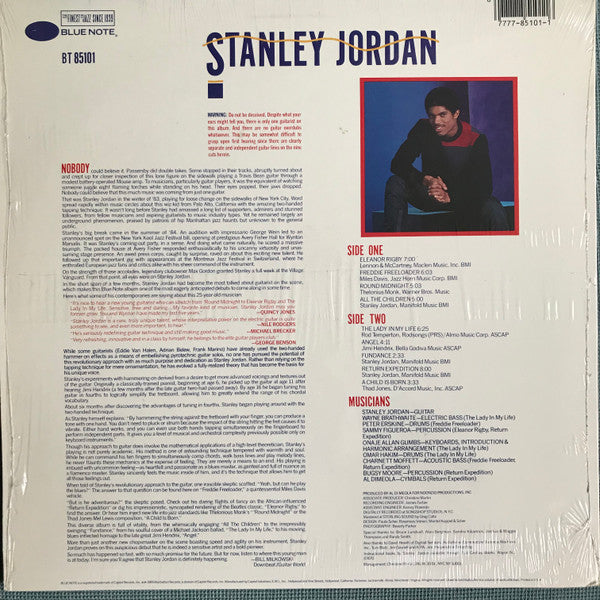 Stanley Jordan - Magic Touch (Vinyl, LP, Album) Very Good (VG) / Very Good (VG)