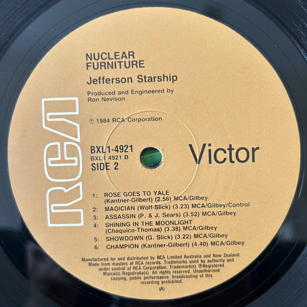 Jefferson Starship - Nuclear Furniture (Vinyl, LP, Album, Stereo) Very Good Plus (VG+) / Very Good Plus (VG+)