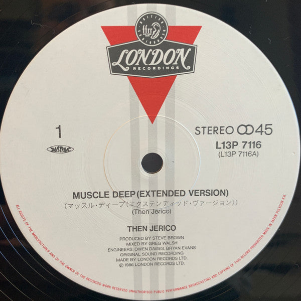 Then Jerico - Muscle Deep (Vinyl, 12", 45 RPM, Stereo) Very Good Plus (VG+) / Very Good (VG)