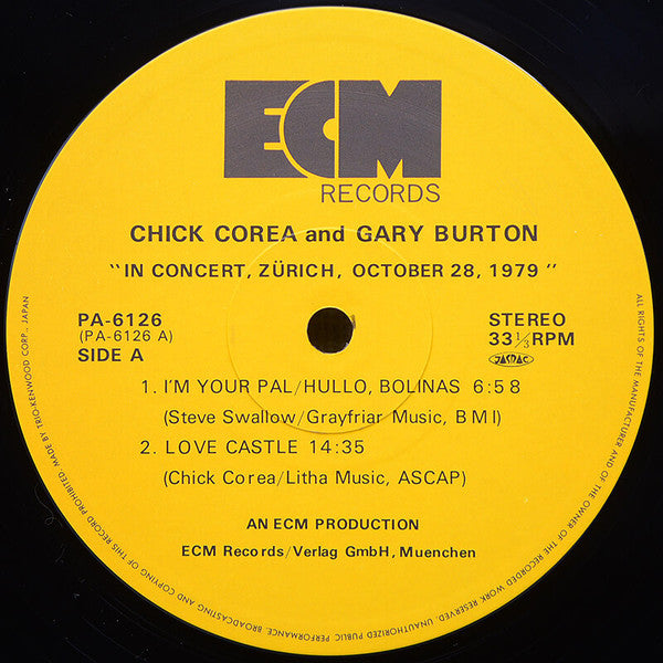 Gary Burton / Chick Corea - In Concert, Zürich, October 28, 1979 (V...
