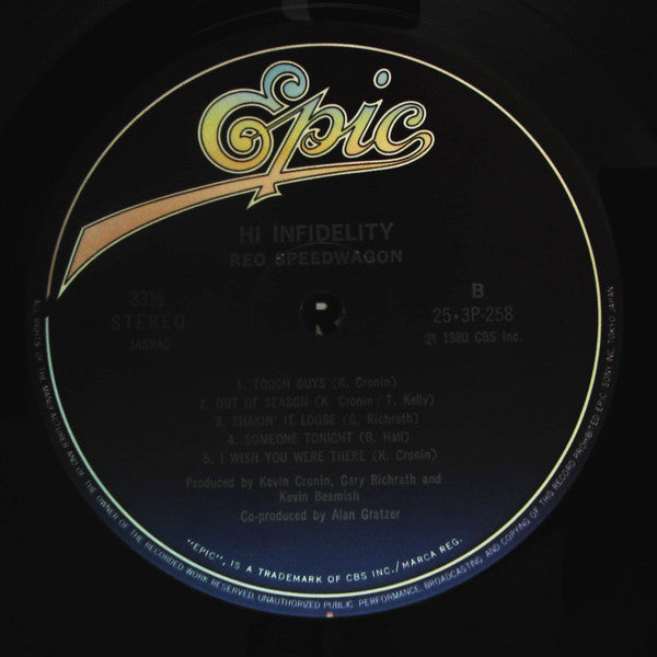REO Speedwagon - Hi Infidelity (Vinyl, LP, Album, Repress, Stereo)