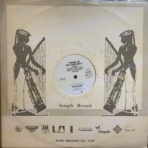 Supertramp - Crime Of The Century (Vinyl, LP, Album, Promo, Stereo) Very Good Plus (VG+) / Good Plus (G+)