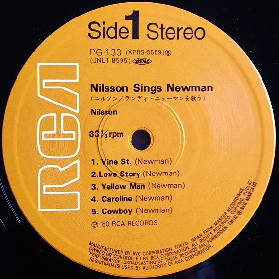 Harry Nilsson - Nilsson Sings Newman (Vinyl, LP, Album, Reissue) Very Good Plus (VG+) / Very Good Plus (VG+)