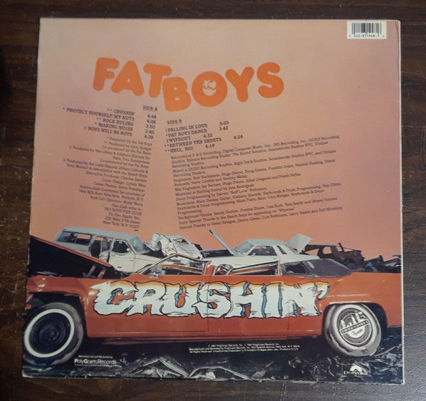 Fat Boys - Crushin' (Vinyl, LP, Album) Good Plus (G+) / Good Plus (G+)