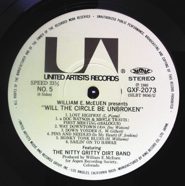 Nitty Gritty Dirt Band - Will The Circle Be Unbroken (3xVinyl, LP, Album) Very Good Plus (VG+) / Very Good Plus (VG+)