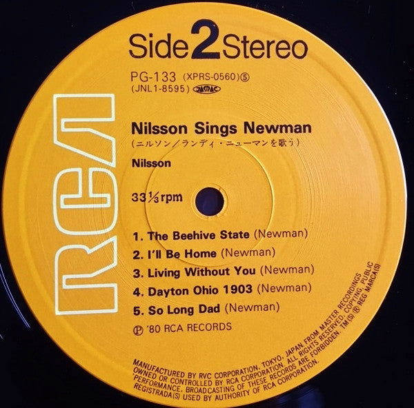 Harry Nilsson - Nilsson Sings Newman (Vinyl, LP, Album, Reissue) Very Good Plus (VG+) / Very Good Plus (VG+)