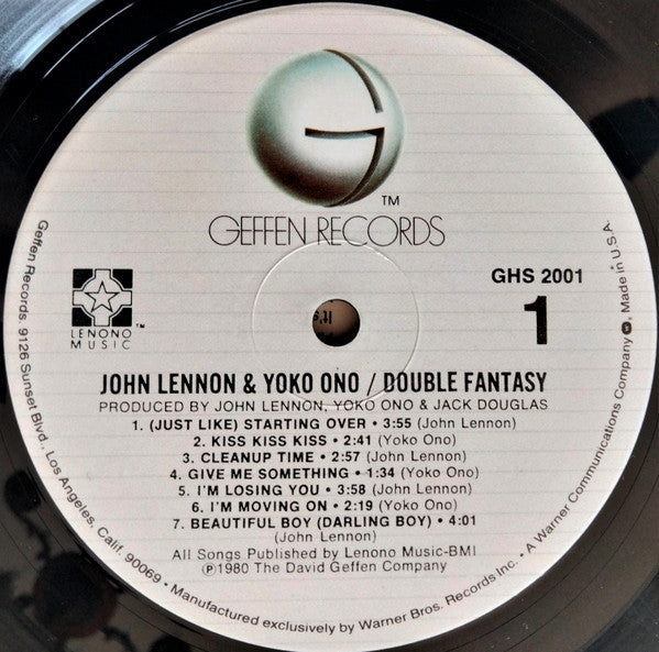 John Lennon & Yoko Ono - Double Fantasy (Vinyl, LP, Album) Good Plus (G+) / Good Plus (G+)