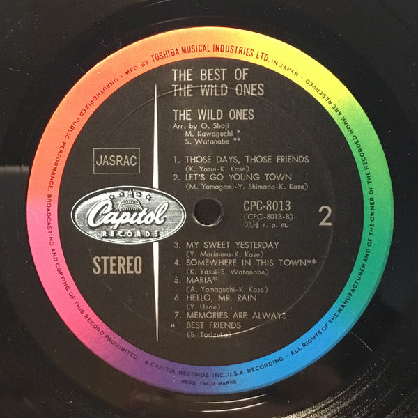 The Wild Ones (2) - The Best Of The Wild Ones (Vinyl, LP, Compilation, Stereo) Very Good Plus (VG+) / Very Good (VG)