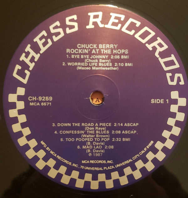 Chuck Berry - Rockin' At The Hops (Vinyl, LP, Album, Reissue, Stereo) Very Good Plus (VG+) / Very Good Plus (VG+)