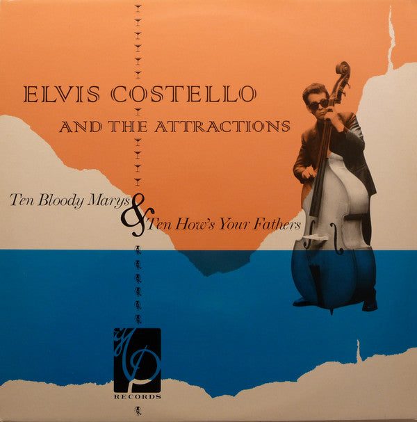 Elvis Costello & The Attractions - Ten Bloody Marys & Ten How's Your Fathers (Vinyl, LP, Compilation, Reissue) Very Good (VG) / Very Good Plus (VG+)