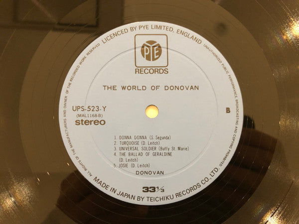 Donovan - The World Of Donovan (Vinyl, LP, Compilation, Stereo) Very Good Plus (VG+) / Very Good Plus (VG+)