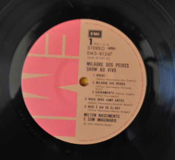 Milton Nascimento - Milagre Dos Peixes (Gravado Ao Vivo) (Vinyl, LP, Album) Very Good (VG) / Very Good (VG)