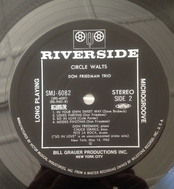 Don Friedman Trio - Circle Waltz (Vinyl, LP, Album, Reissue, Stereo) Very Good Plus (VG+) / Very Good Plus (VG+)