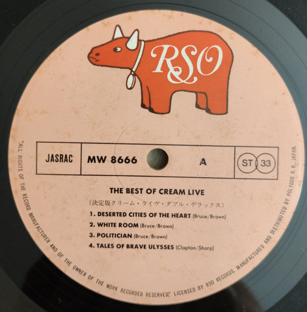 Cream (2) - The Best Of Cream Live (Vinyl, LP, Compilation, Reissue...