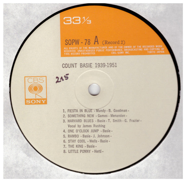 Count Basie - Count Basie 1939-1951 (2xVinyl, LP, Compilation) Very Good Plus (VG+) / Very Good Plus (VG+)