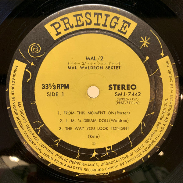 Mal Waldron - Mal/2 (Vinyl, LP, Album, Stereo) Very Good (VG) / Very Good (VG)