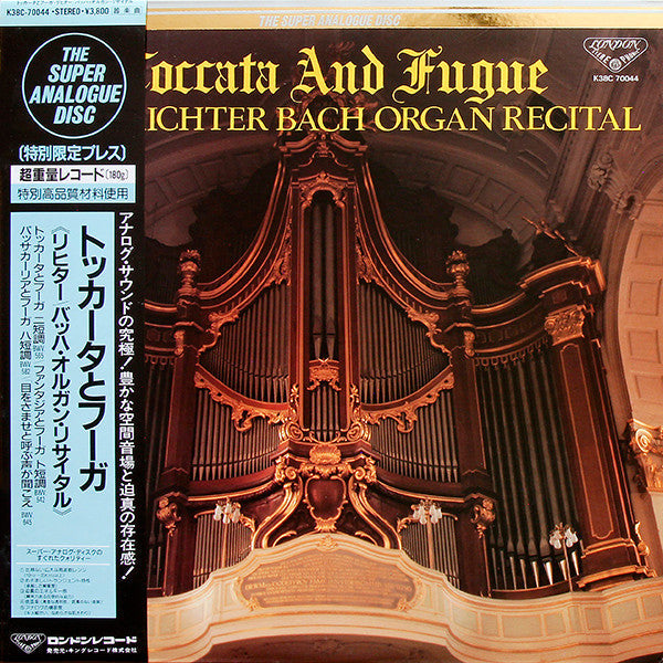 Karl Richter - Toccata And Fugue (Richter Bach Organ Recital) (Vinyl, LP, Album, Reissue, Stereo) Near Mint (NM or M-) / Very Good Plus (VG+)