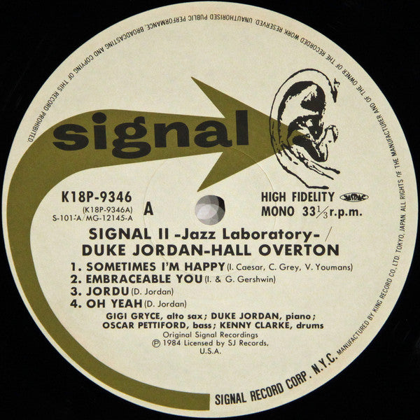 Duke Jordan - Jazz Laboratory Series (Vinyl, LP, Compilation, Mono) Very Good Plus (VG+) / Very Good Plus (VG+)