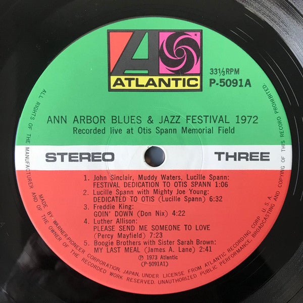 Various - Ann Arbor Blues & Jazz Festival 1972 (2xVinyl, LP, Album) Very Good Plus (VG+) / Very Good Plus (VG+)