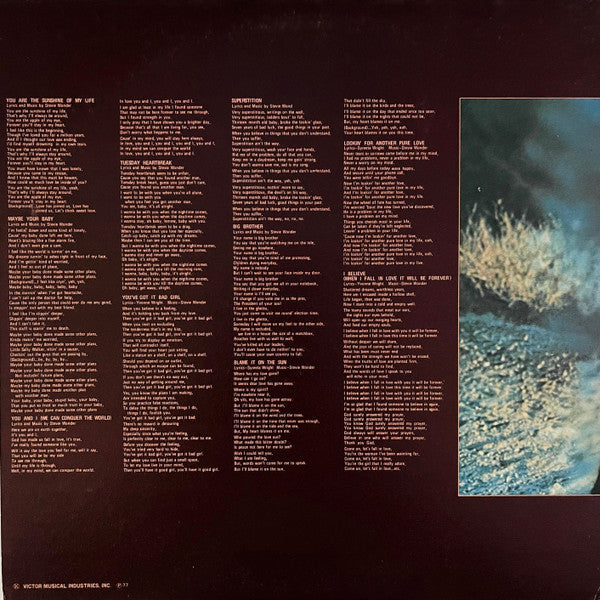 Stevie Wonder - Talking Book (Vinyl, LP, Album, Reissue, Stereo) Good Plus (G+) / Good Plus (G+)
