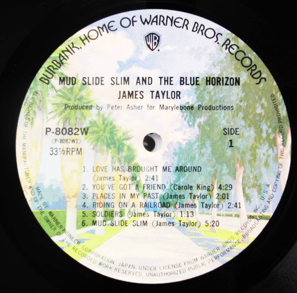 James Taylor (2) - Mud Slide Slim And The Blue Horizon (Vinyl, LP, Album, Reissue) Very Good (VG) / Good Plus (G+)