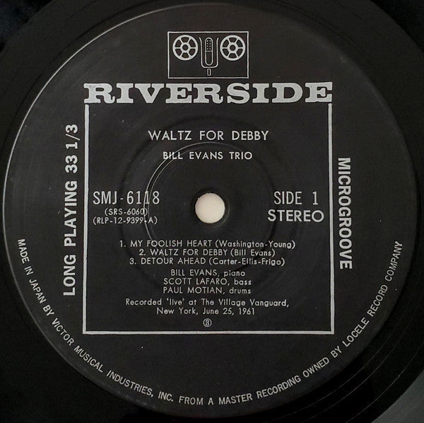 The Bill Evans Trio - Waltz For Debby (Vinyl, LP, Album, Reissue, S...