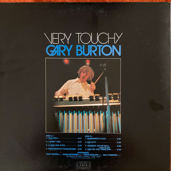 Gary Burton - Very Touchy (Vinyl, LP, Album) Very Good Plus (VG+) / Near Mint (NM or M-)