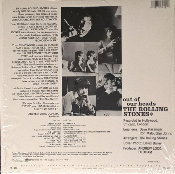 The Rolling Stones - Out Of Our Heads (Vinyl, LP, Album, Reissue, Remastered) Very Good (VG) / Very Good (VG)