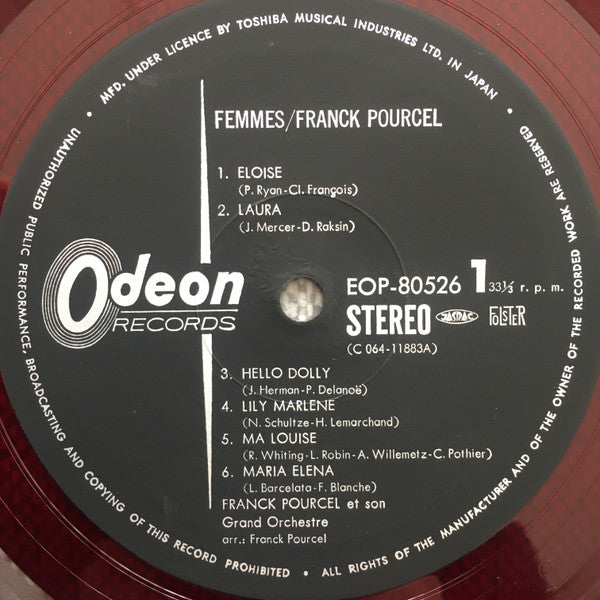 Franck Pourcel - Femmes (Vinyl, LP, Album) Very Good (VG) / Very Good (VG)