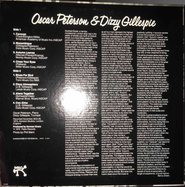 Oscar Peterson - Oscar Peterson & Dizzy Gillespie (Vinyl, LP, Album...