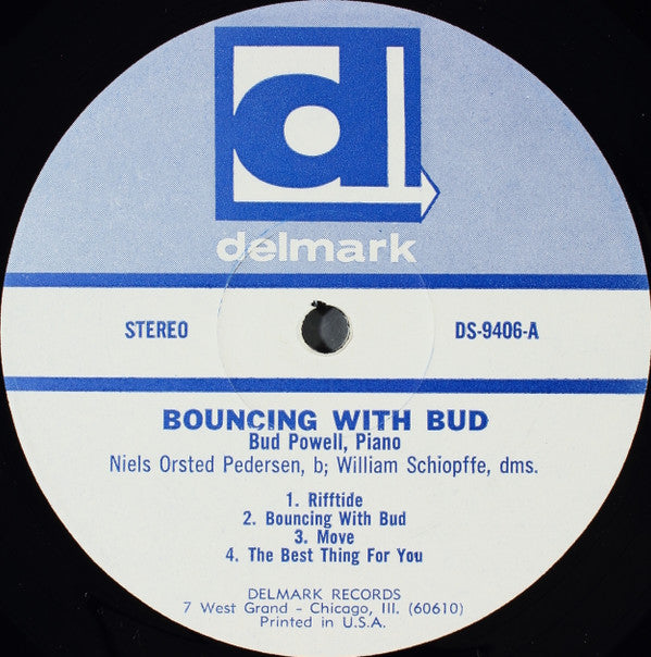 The Bud Powell Trio - Bouncing With Bud (Vinyl, LP, Album, Reissue, Stereo) Very Good Plus (VG+) / Good (G)