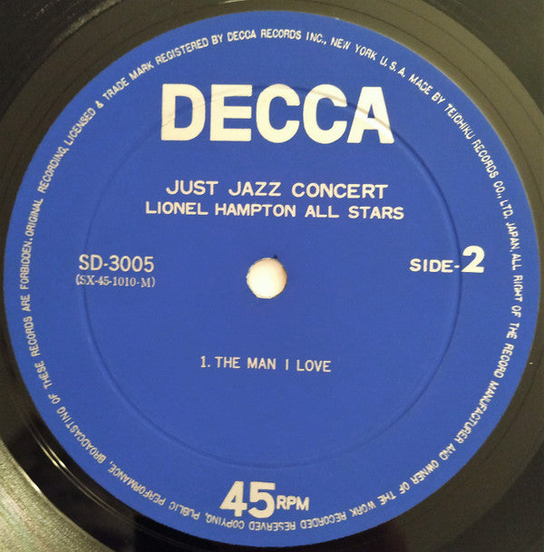 Lionel Hampton All Stars - Just Jazz Concert (Vinyl, LP, 45 RPM, Si...